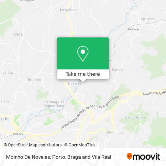 Moinho De Novelas map