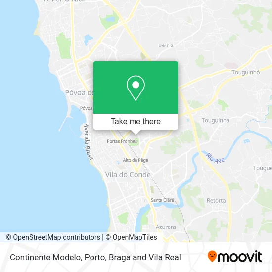 Continente Modelo map