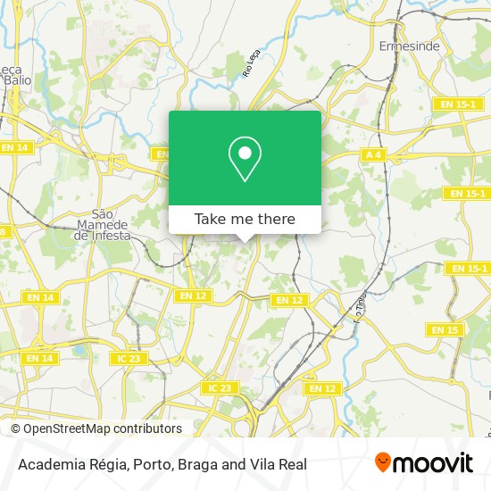 Academia Régia map