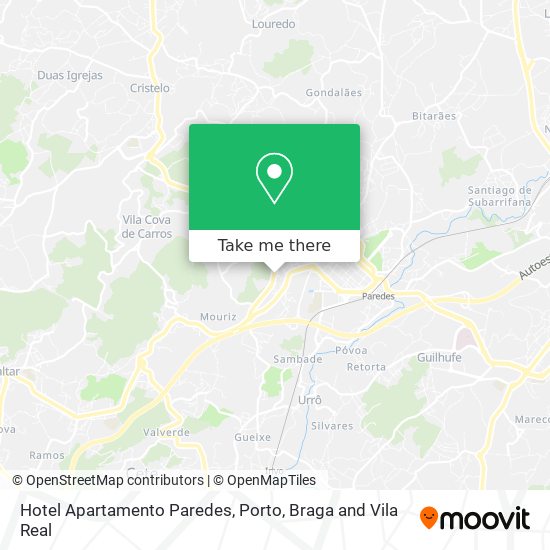 Hotel Apartamento Paredes map