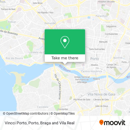 Vincci Porto mapa