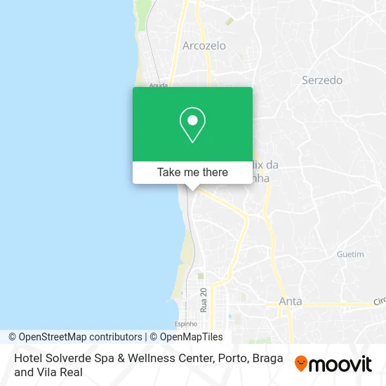 Hotel Solverde Spa & Wellness Center map