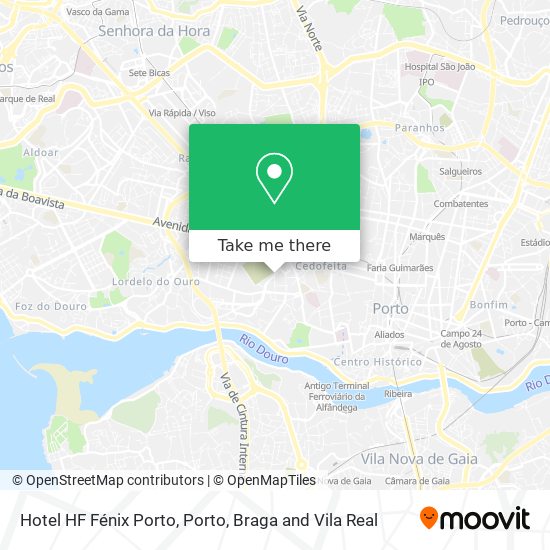 Hotel HF Fénix Porto map