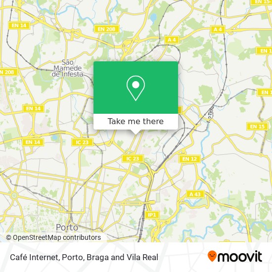 Café Internet map