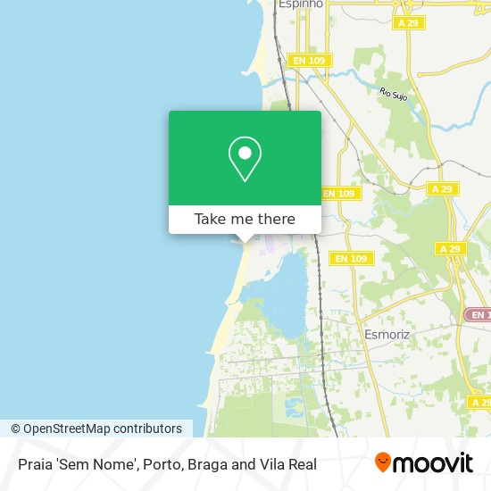 Praia 'Sem Nome' map