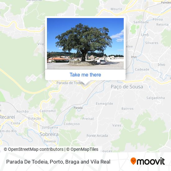 Parada De Todeia map