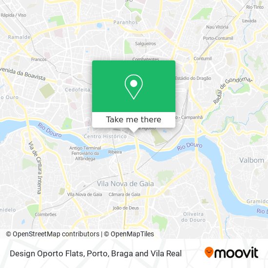 Design Oporto Flats map