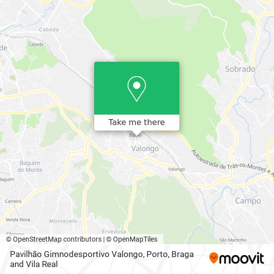 Pavilhão Gimnodesportivo Valongo map