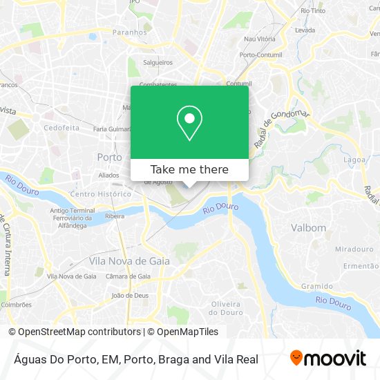 Águas Do Porto, EM map