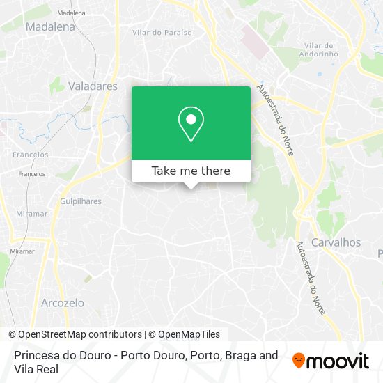 Princesa do Douro - Porto Douro map