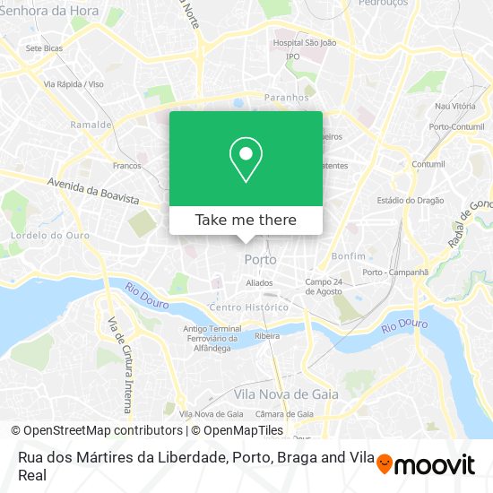 Rua dos Mártires da Liberdade map