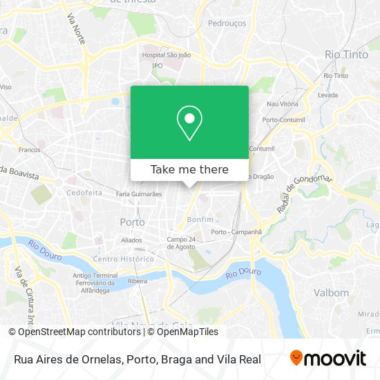 Rua Aires de Ornelas map