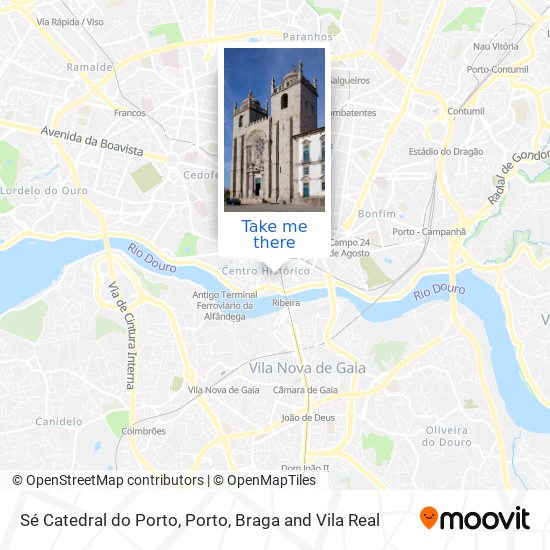 Sé Catedral do Porto map