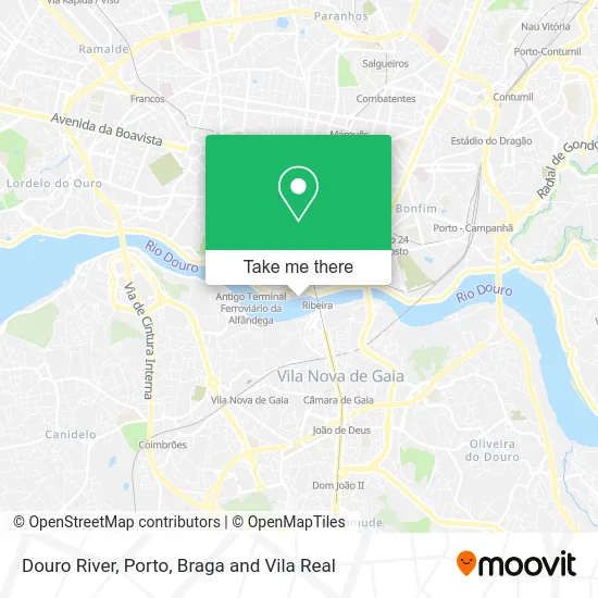Rio Douro map