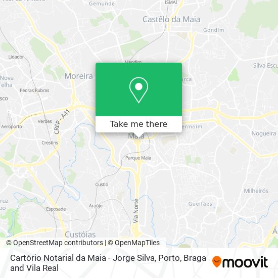 Cartório Notarial da Maia - Jorge Silva map