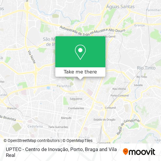 UPTEC - Centro de Inovação map