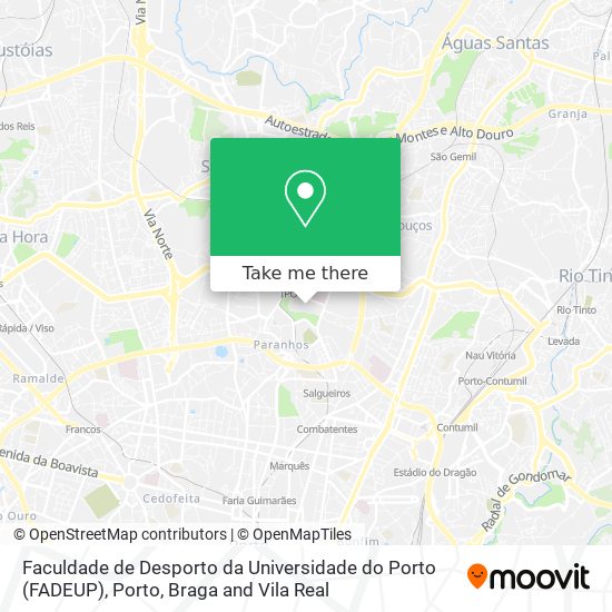Faculdade de Desporto da Universidade do Porto (FADEUP) map