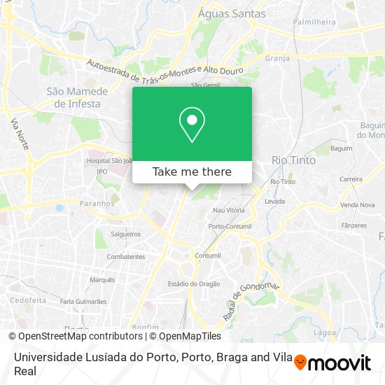 Universidade Lusíada do Porto map