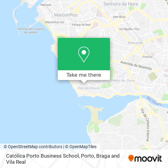 Católica Porto Business School map