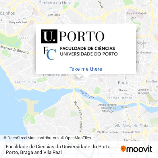 Faculdade de Ciências da Universidade do Porto map