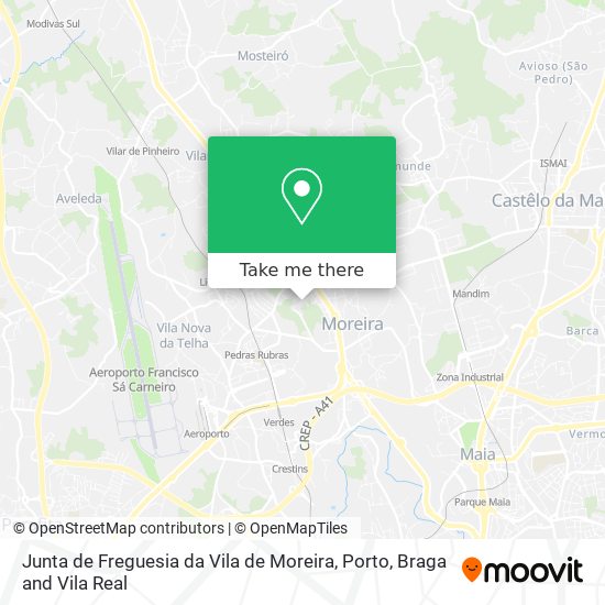 Junta de Freguesia da Vila de Moreira map