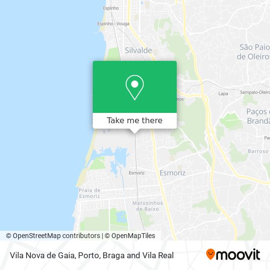 Vila Nova de Gaia map
