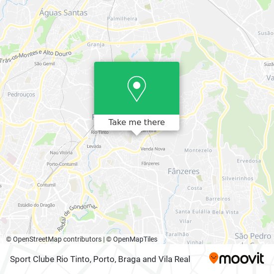 Sport Clube Rio Tinto map