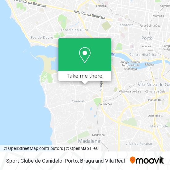 Sport Clube de Canidelo map