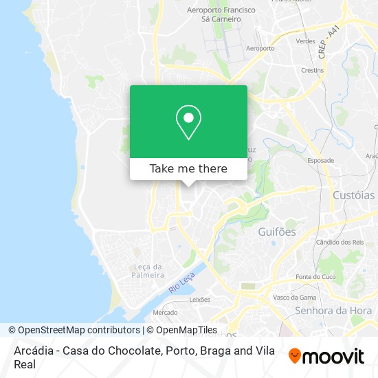 Arcádia - Casa do Chocolate map