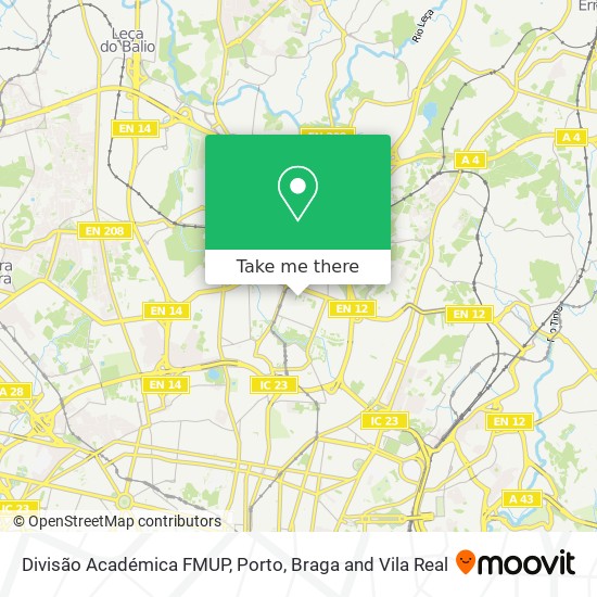 Divisão Académica FMUP map