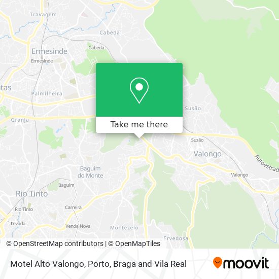 Motel Alto Valongo map