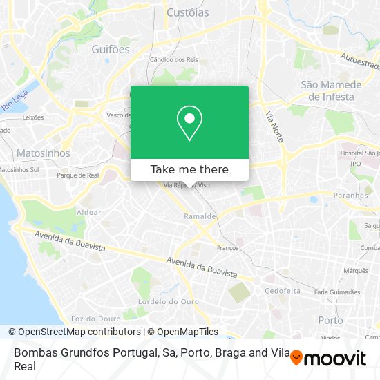 Bombas Grundfos Portugal, Sa map