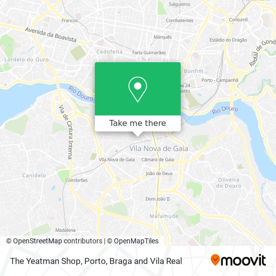 The Yeatman Shop map