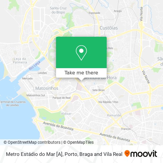 Metro Estádio do Mar [A] mapa