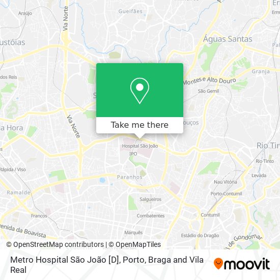 Metro Hospital São João [D] map