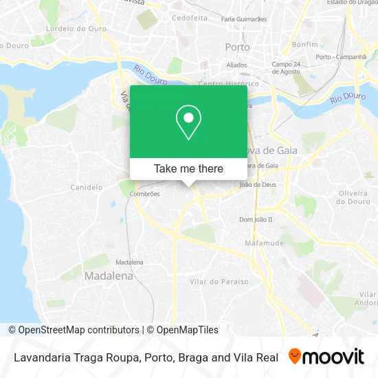 Lavandaria Traga Roupa map