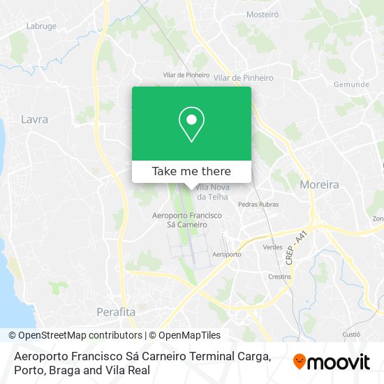 Aeroporto Francisco Sá Carneiro Terminal Carga map