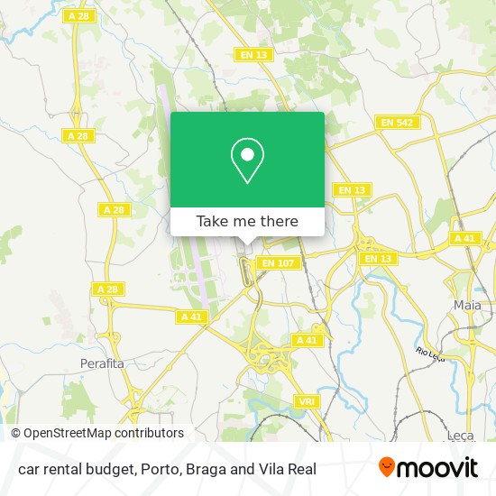 car rental budget map