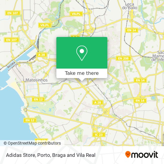 Adidas Store map