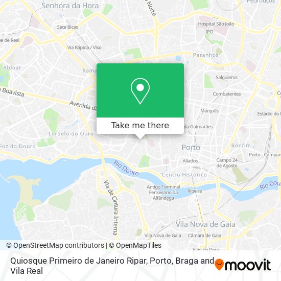 Quiosque Primeiro de Janeiro Ripar map