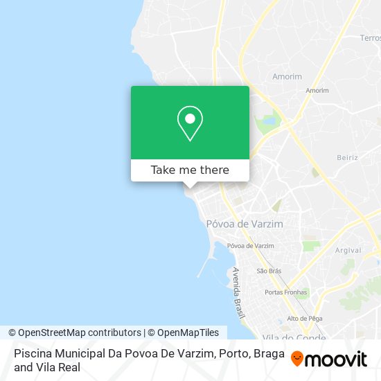 Piscina Municipal Da Povoa De Varzim map