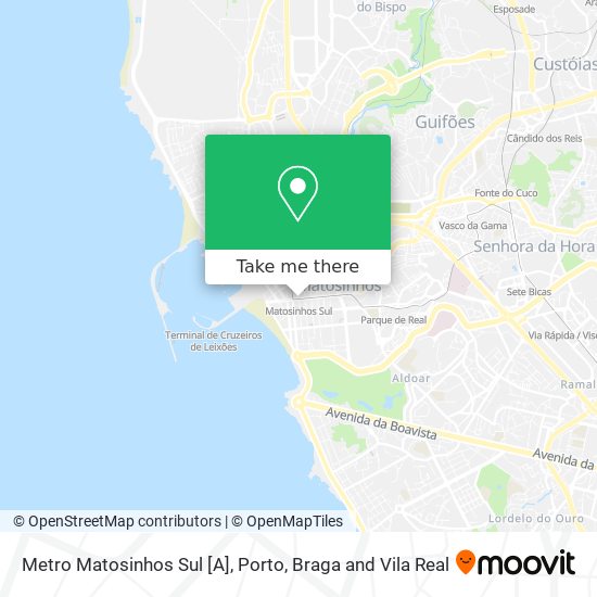 Metro Matosinhos Sul [A] map