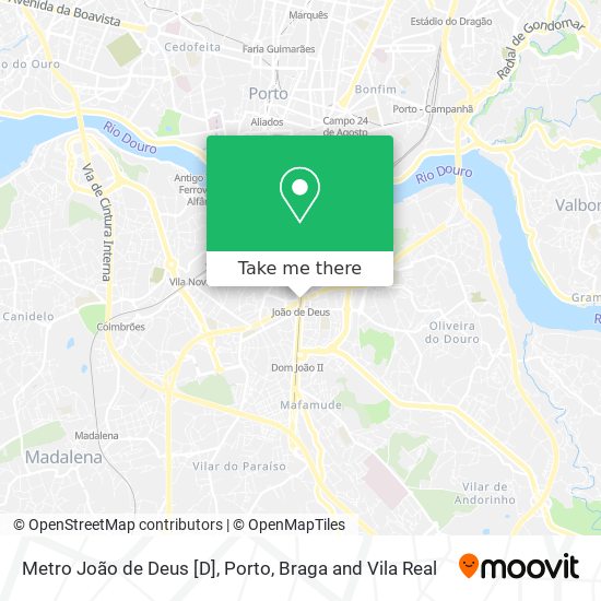Metro João de Deus [D] map