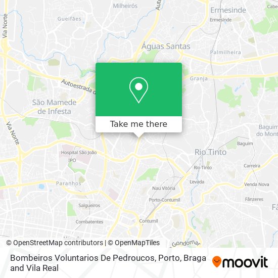 Bombeiros Voluntarios De Pedroucos mapa