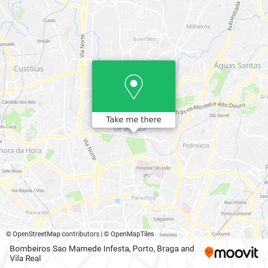 Bombeiros Sao Mamede Infesta mapa