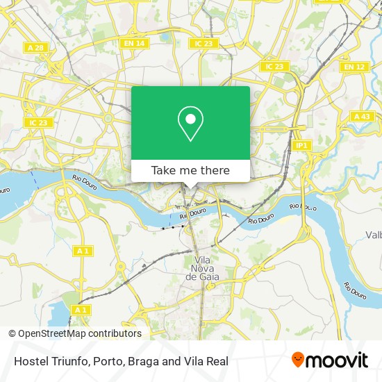Hostel Triunfo map