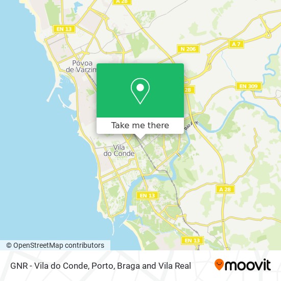 GNR - Vila do Conde map