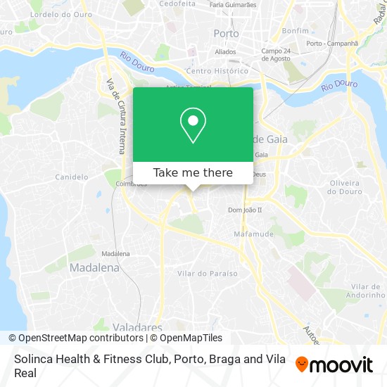 Solinca Health & Fitness Club map