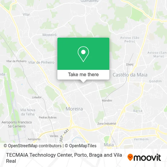 TECMAIA Technology Center map