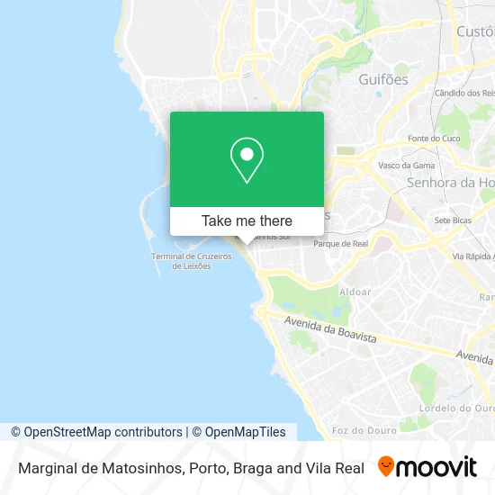 Marginal de Matosinhos map